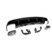 Задний диффузор Black (дизайн CLA45 с насадками) для Mercedes CLA C117 2013-2019 гг