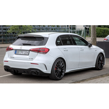 Задній дифузор з насадками (Дизайн A35 HB) для Mercedes A-сlass W177 2018- рр