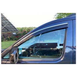 Ветровики с хромом (4 шт, Sunplex Chrome) для Ford Connect 2021- гг