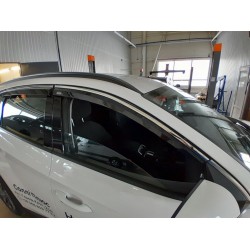 Ветровики с хромом Niken Luxury (4 шт) для Hyundai Tucson NX4 2021- гг
