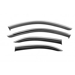 Ветровики с хромом Niken Luxury (SD, 4 шт) для Mercedes C-class W204 2007-2015 гг