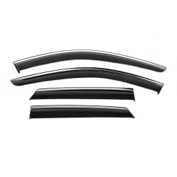 Ветровики с хромом Niken Luxury (4 шт) для Mercedes ML W164