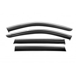 Ветровики с хромом Niken Luxury (4 шт) для Subaru Outback 2009-2014 гг