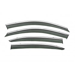Ветровики с хромом Niken Luxury (SD, 4 шт) для Skoda Octavia II A5 2006-2010 гг
