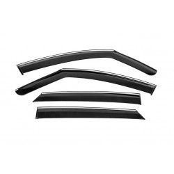 Ветровики с хромом Niken Luxury (4 шт) для Volkswagen ID.3