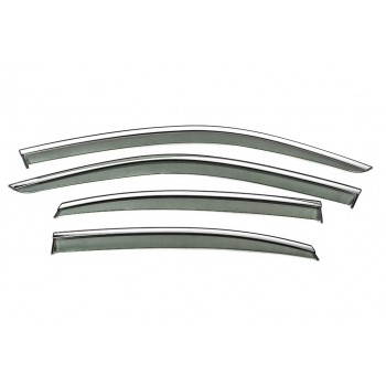 Ветровики с хромом Niken Luxury (4 шт) для Volkswagen Passat B9 2023- гг