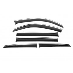 Ветровики с хромом Niken Luxury (6 шт) для Toyota Land Cruiser 200