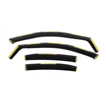 Ветровики вставные Niken Luxury (4 шт) для Mercedes C-сlass W205 2014-2021 гг