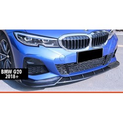 Передня Lip накладка DPT V-1 (Для M Technic, чорний глянець) для BMW 3 серія G20/21 2018- рр