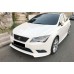 Передня Lip накладка DPT V-1 (2013-2016, під фарбування) для Seat Leon рр