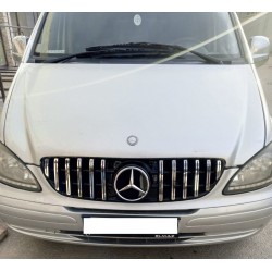 Передняя решётка 2004-2010 гг. GT Chrome Eco для Mercedes Vito W639