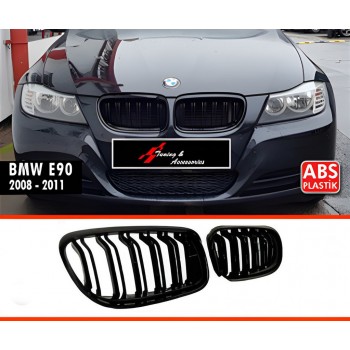 Решетка радиатора (для E-90/91, 2008-2011, черный глянец) для BMW 3 серия E-90/91/92/93