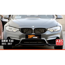 Решетка-ноздри (2 шт, черный глянец) для BMW 3 серия F-30/31/34 2012-2019 гг