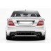 Задній дифузор DPT (2011-2014, для AMG, чорний глянець) для Mercedes C-class W204 рр
