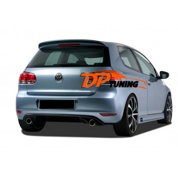 Задний диффузор DPT V-1 (черный глянец) для Volkswagen Golf 6