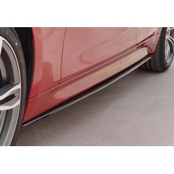 Боковые пороги DPT V-4 (черный глянец) для BMW 3 серия F-30/31/34 2012-2019 гг