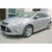 Боковые пороги DPT (2011-2014, черный глянец) для Ford Focus III