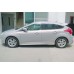 Боковые пороги DPT (2011-2014, черный глянец) для Ford Focus III