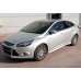 Боковые пороги DPT (2011-2014, черный глянец) для Ford Focus III