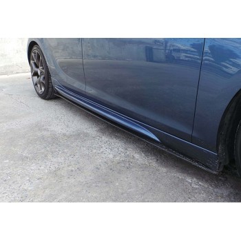 Бокові пороги DPT V-1 (під фарбування) для Opel Astra J 2009-2015 рр
