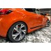 Боковые пороги DPT (черный глянец) для Renault Clio V 2019-2025гг