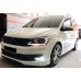 Боковые пороги DPT (черный глянец) для Volkswagen Caddy 2015-2020 гг