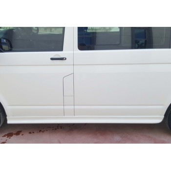 Боковые Пороги DPT (Черный Глянец) для Volkswagen T6 2015-2024 гг