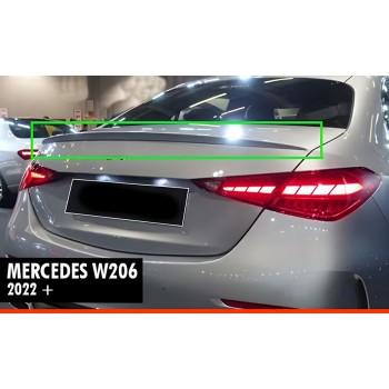 Спойлер DPT (черный глянец) для Mercedes C-class W206 2022- рр