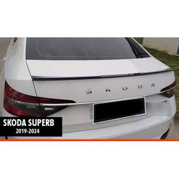 Спойлер DPT V-3 (2019-2024, черный глянец) для Skoda Superb
