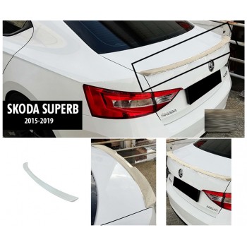 Спойлер DPT V-2 (2015-2019, черный глянец) для Skoda Superb