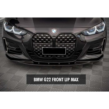 Передняя Lip накладка DPT V-1 (для G22/G23, черный глянец) для BMW 4 серия G22/23/26 2020- гг