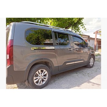 Молдинги здвіжної дверки (2 шт., нерж) для Citroen Berlingo/Multispace 2019- рр