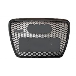 Передня решітка RS-style (чорна) для Ауди A6 C6 2004-2011 рр