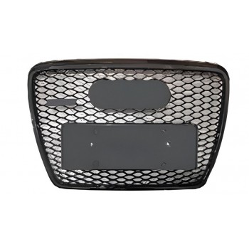 Передня решітка RS-style (чорна) для Ауди A6 C6 2004-2011 рр