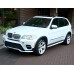 Накладка на передний бампер (2010-2013, под покраску) для BMW X5 E-70