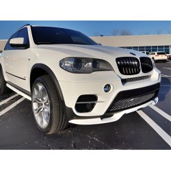 Накладка на передний бампер (2010-2013, под покраску) для BMW X5 E-70