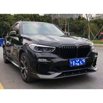 Передняя Lip накладка Paradigm V-1 (2018-2022, натуральный карбон) для BMW X5 G05 2019- гг