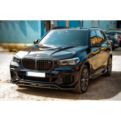 Передняя Lip накладка Paradigm V-2 (2018-2022, натуральный карбон) для BMW X5 G05 2019- гг