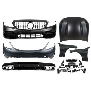 Комплект обвісів з капотом і крилами (C63 AMG) для Mercedes C-сlass W205 2014-2021рр