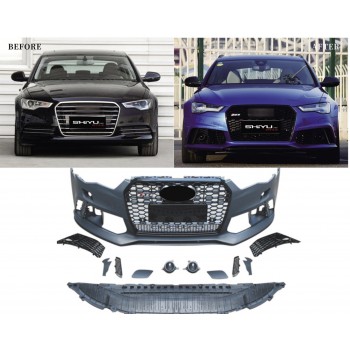 Передний бампер RS6-Style для Ауди A6 C7 2011-2017 гг