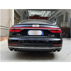 Задній дифузор з насадками S-Style (2018-2021) для Ауди A8 2018- рр