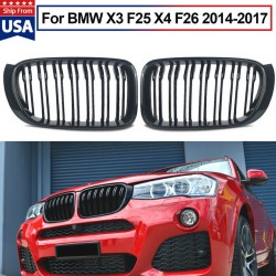 Решетка-ноздри (2014-2018, 2 шт, M-Style) для BMW X3 F-25