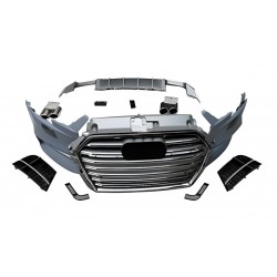 Передний бампер RS-Style V-2 (HB/SD, 2016-2020) для Ауди A3