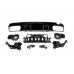 Задний диффузор с насадками (Дизайн С63) для Mercedes C-сlass W205 2014-2021 гг
