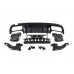 Задний диффузор с насадками (Дизайн С63) для Mercedes C-сlass W205 2014-2021 гг