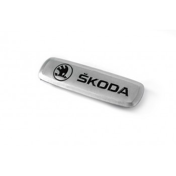 Шильдик алюминиевый для ковриков (1шт) для Тюнинг Skoda