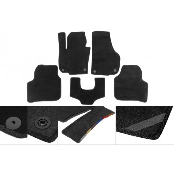 Коврики текстильные Premium (черные) 7 местный, 2013-2022 для Toyota Land Cruiser Prado 150