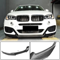 Накладка на передній бампер Карбон (M-Sport) для BMW X6 F-16 2014-2019 рр