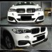 Накладка на передній бампер Карбон (M-Sport) для BMW X6 F-16 2014-2019 рр