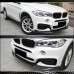 Накладка на передній бампер Карбон (M-Sport) для BMW X6 F-16 2014-2019 рр